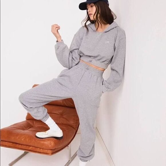 For Love & Lemons Pants - For Love & Lemons Women's Drawstring Jogger Sweatpants Gray Size Small